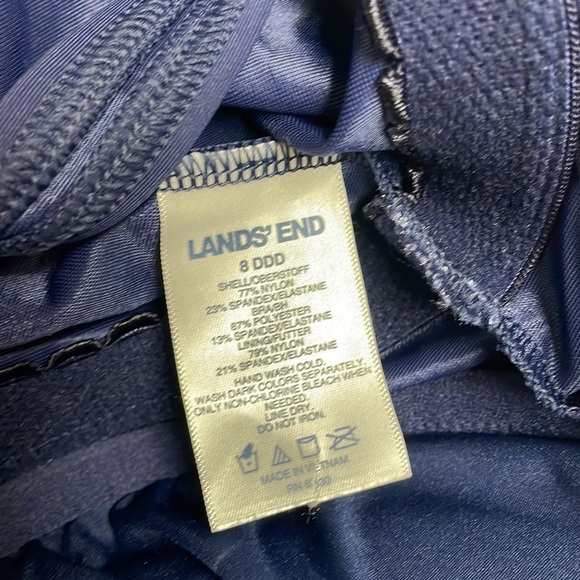 8 DDD Lands End Tankini Swim Top A02 6471 - Picture 3 of 6